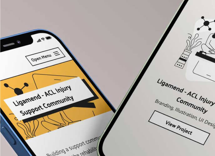 UI designs on phone